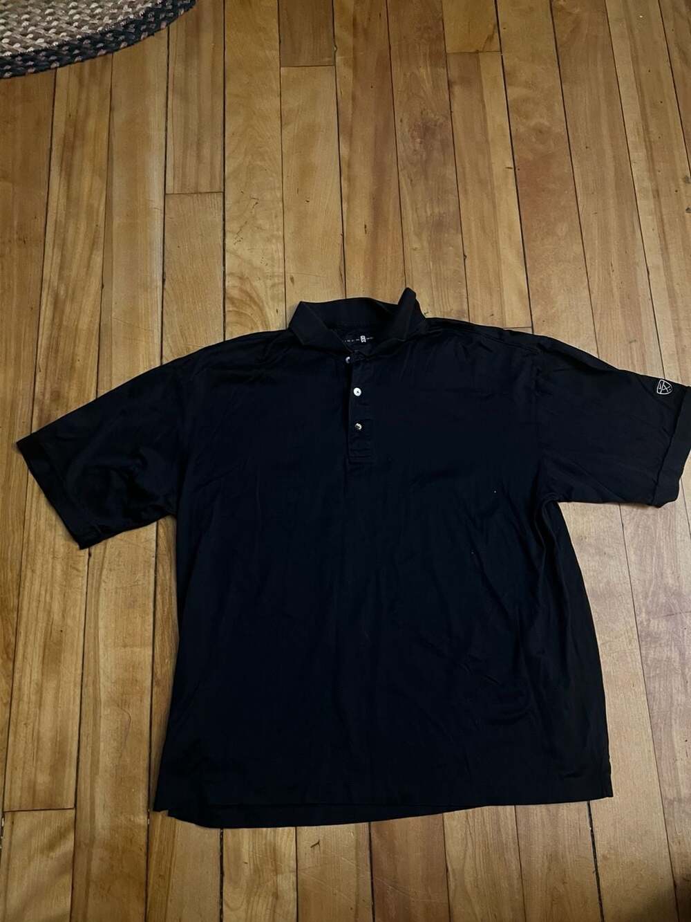 Tiger Woods Nike Golf Men's Black Performance Short Sleeve Polo Shirt